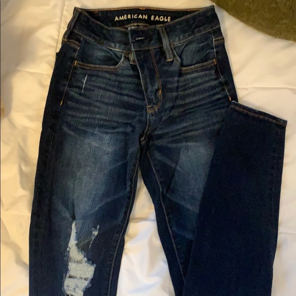 American Eagle Dark-wash skinny jeans